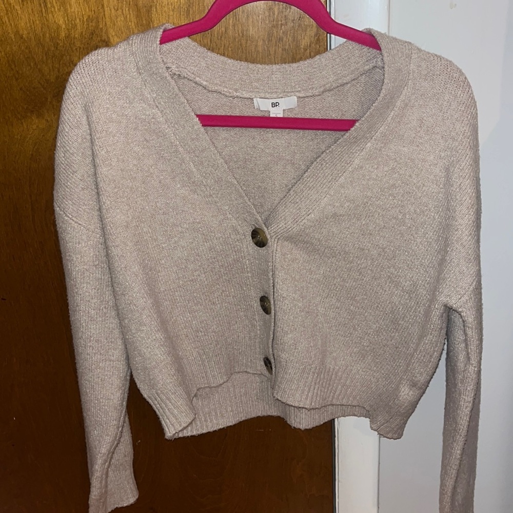 Crop Recycled Blend Cardigan